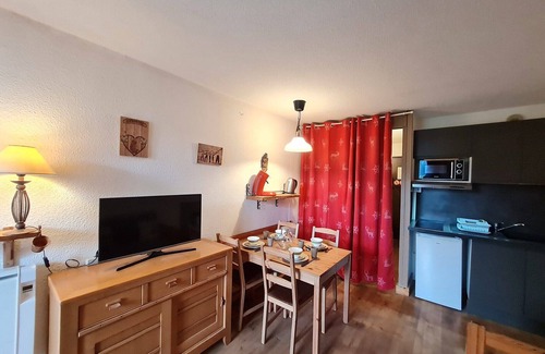 Mont-de-Lans Apartamento | Studio close to the ski slopes, 4ppl, mountain view