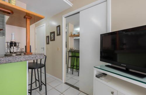 Centro Apartamento | Studio com vista para o mar no centro de Guarapari com Wifi
