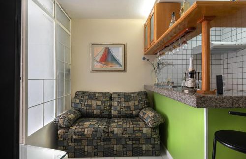 Centro Apartamento | Studio com vista para o mar no centro de Guarapari com Wifi