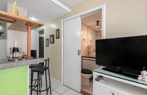 Centro Apartamento | Studio com vista para o mar no centro de Guarapari com Wifi