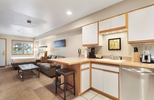 Baldy Mountain Condominio | Studio Condo. AMAZING VIEWS. On bus route. Pet friendly.