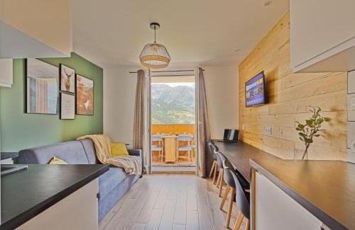 Allos le Seignus Apartamento | Studio de charme avec vue sur le Val d'Allos, parking et Wifi gratuit