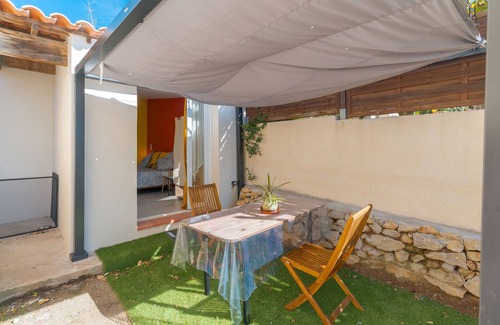 Lambesc Apartamento | Estudio « Dolce Vita 2 » con piscina compartida, terraza privada y aire acondicionado