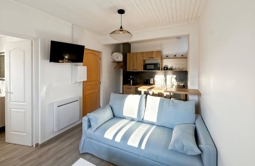 Mesnil-Val-Plage Apartamento | Studio Douceur Marine (5min walk from the sea)