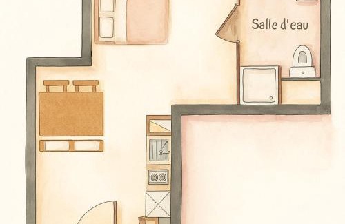 Chessy Apartamento | Studio, Emplacement parfait, Séjour tout confort
