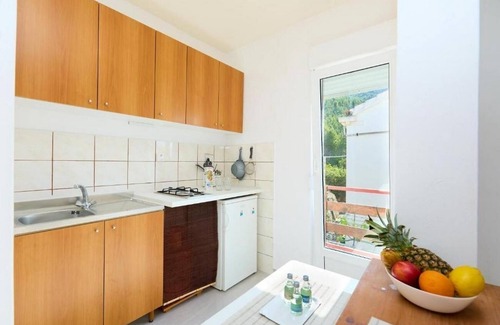 Mljet Apartamento | Apartamento-estudio con balcón y vista al mar Bahía Sutmiholjska, Mljet (AS-22318-a)