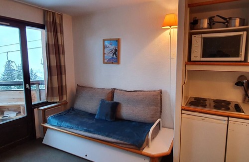 Avoriaz Apartamento | Estudio 4 pers. en el centro, cerca de todo, balcón, WIFI, guardaesquís