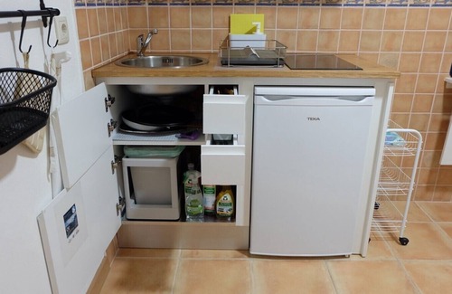 Olhao Apartamento | Estudio para dos huéspedes con patio/terraza, aire acondicionado y wifi