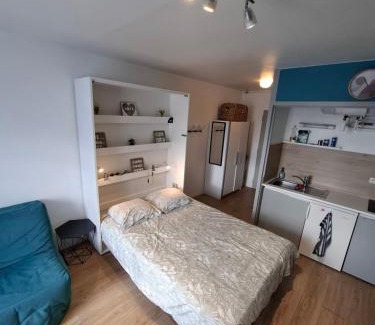 Merville-Franceville-Plage Apartamento | Studio bord de mer en résidence MERVILLE FRANCEVILLE PLAGE