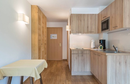 Santa Cristina Val Gardena Apartamento | Estudio 'Garni Hotel Gardena Apartment Dolomites 3' con vistas a la montaña, jardín y Wi-Fi