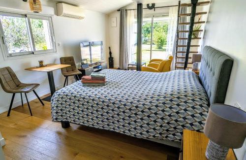 Villeneuve-Tolosane Apartamento | Studio indépendant, calme, avec parking privé et grand jardin, proche de Toulouse