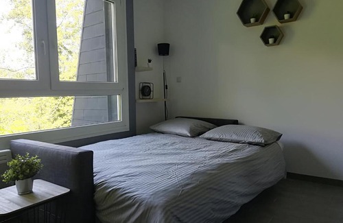 Sausheim Apartamento | Studio neuf standing -balcon prox autoroutes