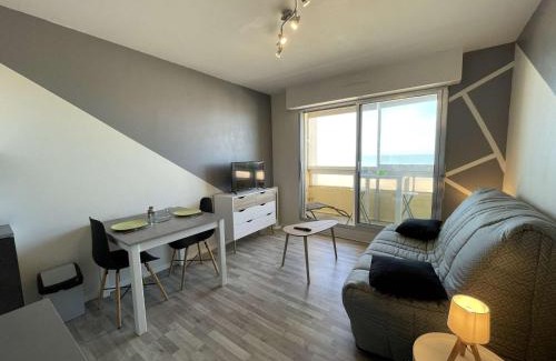 Saint-Jean-de-Monts Apartamento | Studio rénové, 2 couchages, mer, commerces, 6e étage, TV, balcon, animaux admis - FR-1-224C-138