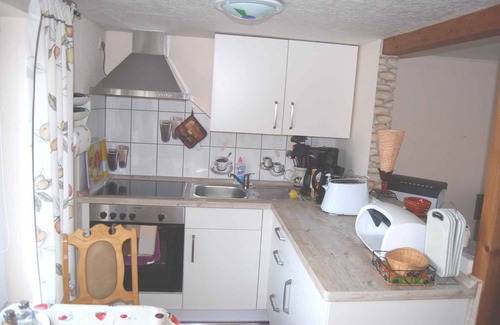 Lieschow Apartamento | Apartamento vacacional con barcacoa en la terraza