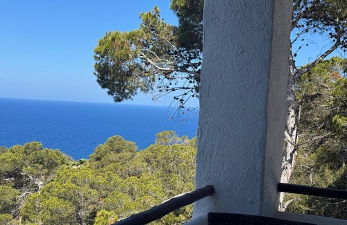 Cala Vadella Apartamento | Estudio con vistas al mar y terraza privada