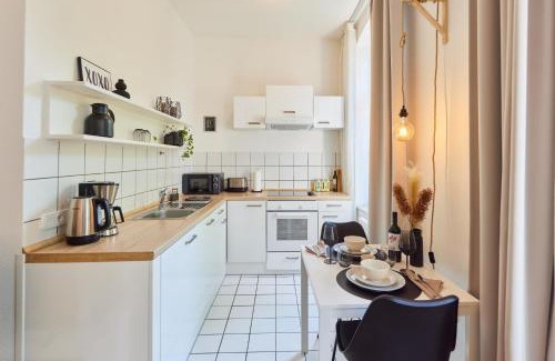 Bad Oeynhausen Apartamento | STUDIO3 zentral und ruhig mit Parkplatz, 5 min z Bali-T und GOP, Boxspringbett