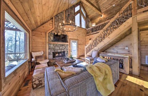 Morganton Casa | Stunning Escape with Loft, Hot Tub and Mtn Views!