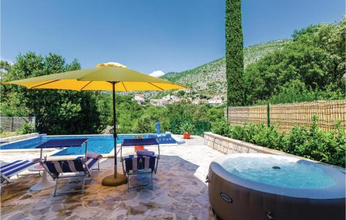 Gromaca Casa | Stunning Home In Zaton With Jacuzzi