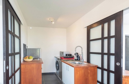Petit-Canal Apartamento | Stunning panorama of the sugarcane fields and the hills of Basse-Terre