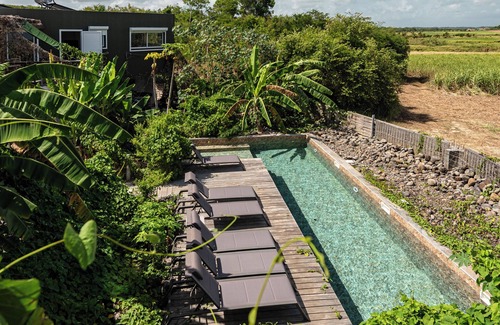 Petit-Canal Apartamento | Stunning panorama of the sugarcane fields and the hills of Basse-Terre