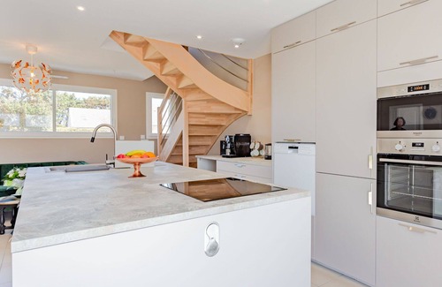 Bretteville-sur-Ay Casa | Maravillosa casa de vacaciones privada para 4 personas con WIFI, TV y terraza