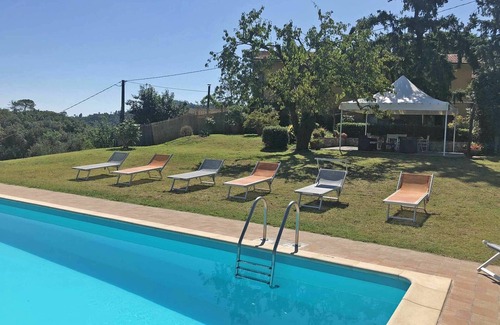 Villabuona Villa | Casa de vacaciones con WIFI, piscina privada, TV, veranda, vista panorámica, cerca de Lucca