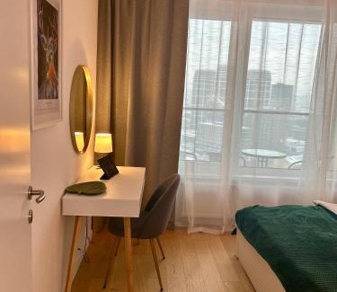 Nivy Apartamento | Stylish 19th-Floor Klingerka Apartment with Stunning Castle Views & Free Parking