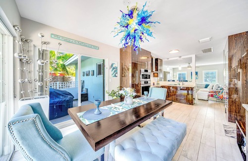 Deerfield Beach Casa | Stylish Beach Home Near Boca with Pool, Golf Cart, Bikes