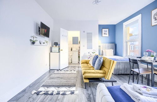 Hackney Central Apartamento | Suite-De Lujo-Baño compartido-Vista a la Calle-1
