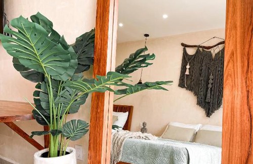 Ejidal Apartamento | Suite F tortuga, equipada, 5min de la 5ta en auto