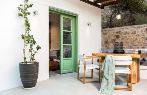 Panormos Villa | Suite With Private Pool and sea View