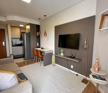 Sao Jose dos Campos Apartamento | Summit Flat, ótima localização, limpeza diária, academia e piscina