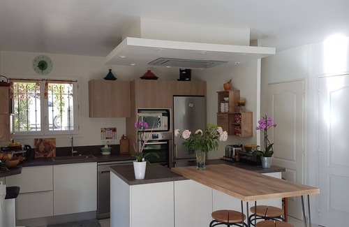 Saint-Jacques Casa | Villa muy tranquilo balneario soleado, jardín ajardinado, petanca, barbacoa