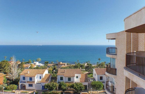 Santa Pola Apartamento | Amanecer viendo Tabarca, terraza con vistas al Mar viaja con tu mascota