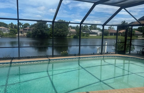 Palm River Estates Casa | Sunset Serenity in North Naples With Heated Pool & Gorgeous Views