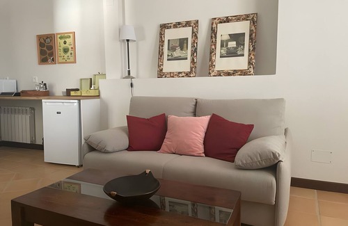 Consuegra Apartamento | Estudio Superior 'Biblioteca' con terraza, Wi-Fi y aire acondicionado