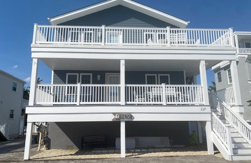 Surf City Casa | Surf City NUEVO 3BR Duplex (1st Fl) - Pasos para niños, Bay Beach 3 to Ocean