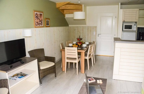 Danestal Casa | Surface area : about 50 m². Level 0 : Living room with bed-settee. Kitchen with coffee machine