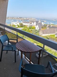 Roscoff Apartamento | T1 vue mer roscoff et île de Batz, 2 min à pied de la plage,