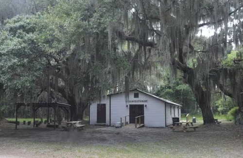 Sapelo Island Apartamento | Tea Cake Cottage Suite nestled among 200 year old Live Oaks