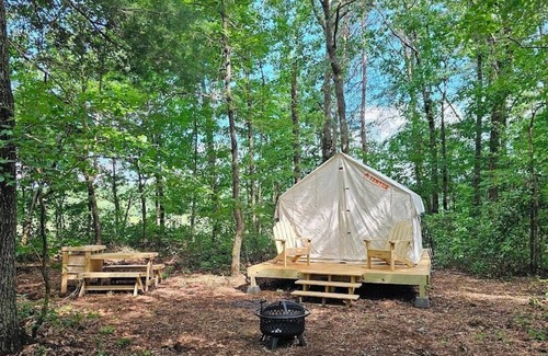 Deer Lodge Alquiler De RV | Tentrr Signature Site - Reflection Tree Art Farm Forest site