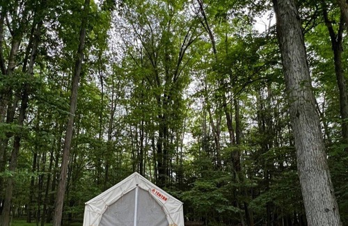 Ithaca Alquiler De RV | Tentrr Signature Site - Orchard and Gorge Tent at South Hill Cider - Site #1