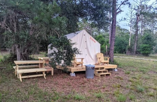 Edgar Alquiler De RV | Tentrr Signature Site - Wind in the Pines North Florida Lake Retreat