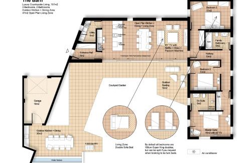 Kelmarsh Casa | The Barn : Luxury Indoor/Outdoor Countryside Bliss