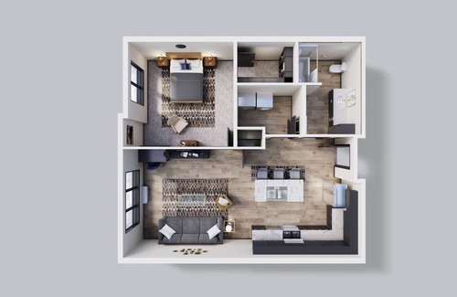 Altoona Apartamento | The Fairway - Apartment 219, 1 Bed, 1.5 Bath