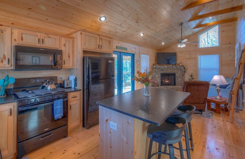 Murphy Cabina | The Fawn at Deer Ridge - Escape to a King bed and dog yard-Get Away From It All!