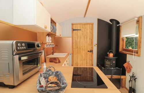 Shepperdine Cabaña | THE FOXES DEN SHEPHERDS HUT, pet friendly in Oldbury-On-Severn