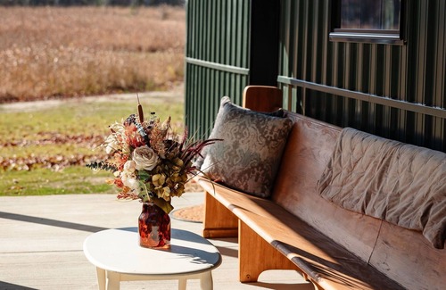 Glen Allen Casa | The Greenwood, a modern barndominium. Cozy, spacious, and private