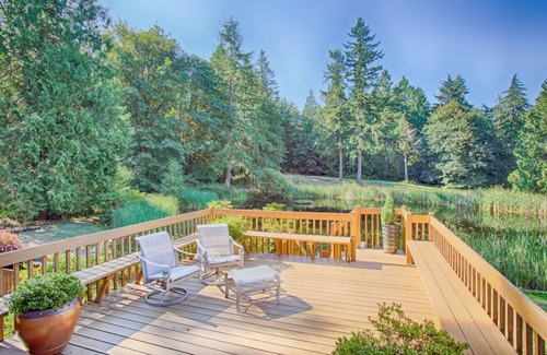 Gig Harbor Casa | El tamaño y el entorno ideales para su reunión de familiares, amigos o grupos grandes.