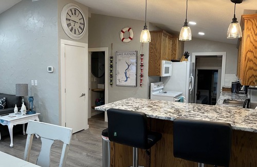 Pryor Casa | The Lily Pad at Lake Hudson with huge deck and lakefront view!